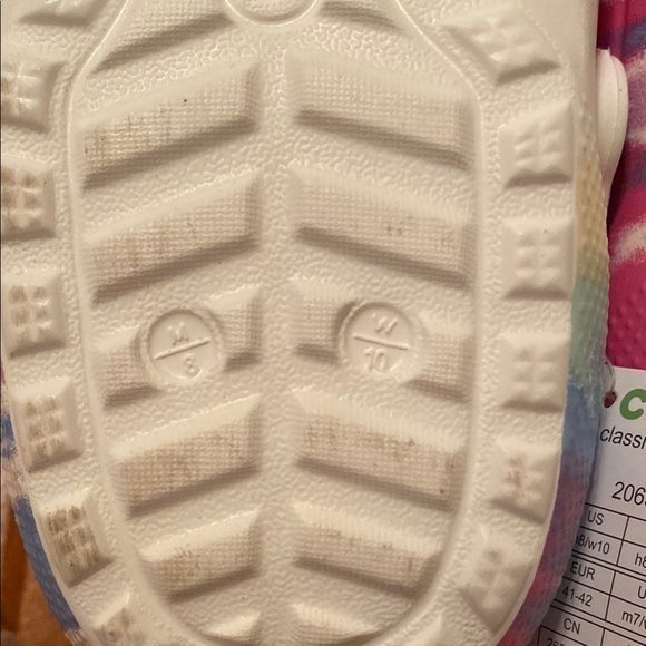 Unisex CROCS Tie Dye Mules with Lined Inside Size Men 8/Woman 10 NWT - Picture 8 of 10